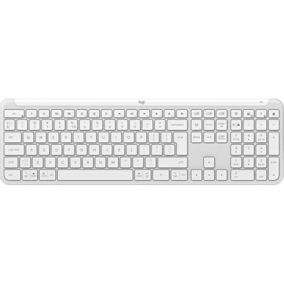 Logitech K950 Signature Slim Ασύρματο Πληκτρολόγιο US - Off White
