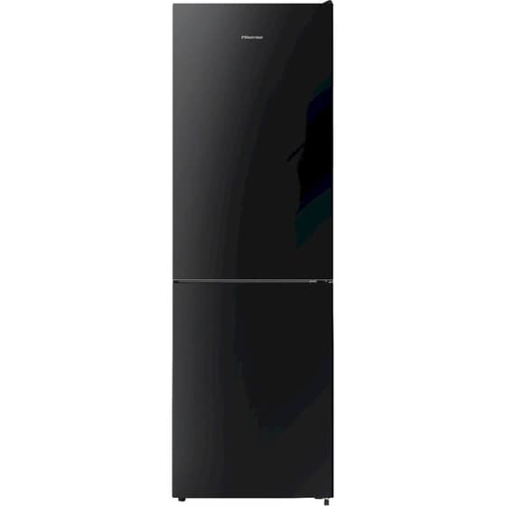 HISENSE RB390N4GBE Total No Frost 304 Lt Black Glass Ψυγειοκαταψύκτης