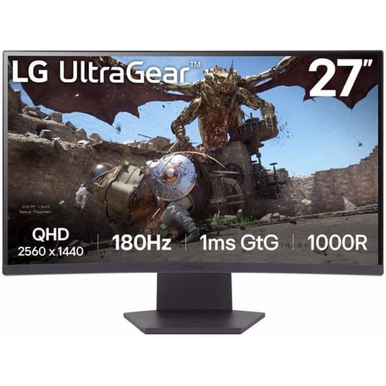 LG UltraGear 27GS60QC-B Gaming Monitor 27'' QHD VA Curved 180Hz 1ms