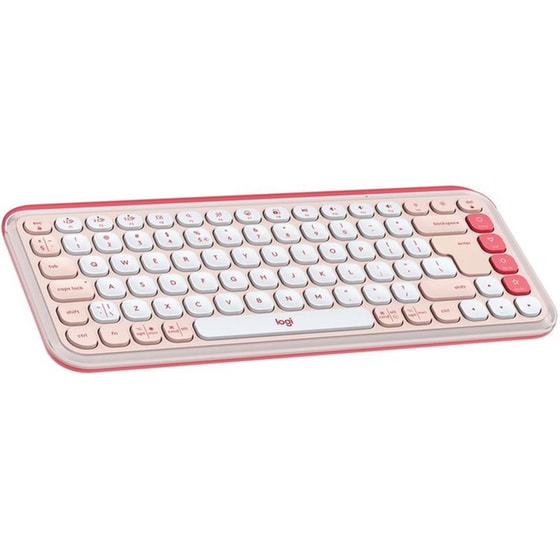 Logitech POP Icon Keys Ασύρματο Πληκτρολόγιο με Bluetooth - Ροζ (US)