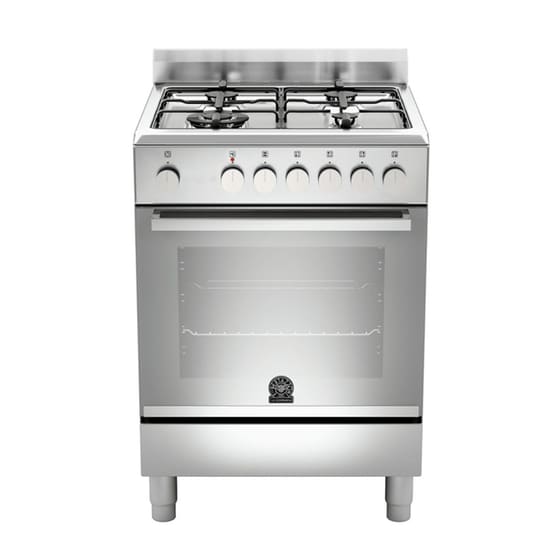 LA GERMANIA FTR6640EXT(GN) 56 Lt Inox Μεικτή Κουζίνα Φυσικού Αερίου