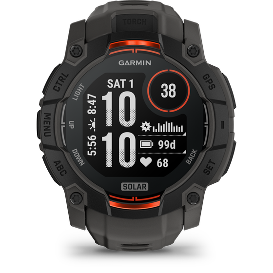 Smartwatch Garmin Instinct 3 Solar 50mm - Black with Charcoal
