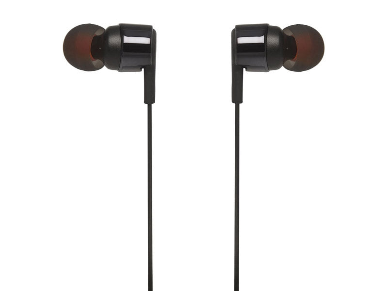 JBL T210BLK, InEar Universal Earphones 1-button Mic/Remote (Black)