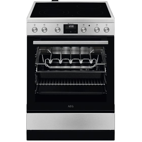 AEG CCB6443NBM SurroundCook 73 Lt Inox Ηλεκτρική Κουζίνα Κεραμική