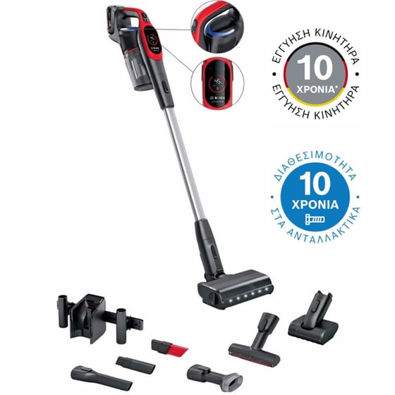 BOSCH Unlimited 9 ProAnimal BBS931PET 18 V 0.4 L Κόκκινη Σκούπα Stick