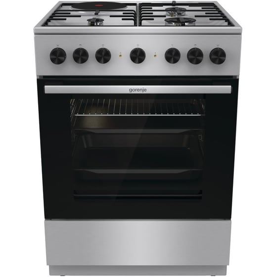 GORENJE GK6B42XD 71 Lt Inox Μεικτή Κουζίνα Υγραερίου