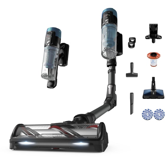ROWENTA X-force Flex 14.80 RH9BC1WO 25.2 V Μαύρο/Μπλε Aqua Σκούπα Stick
