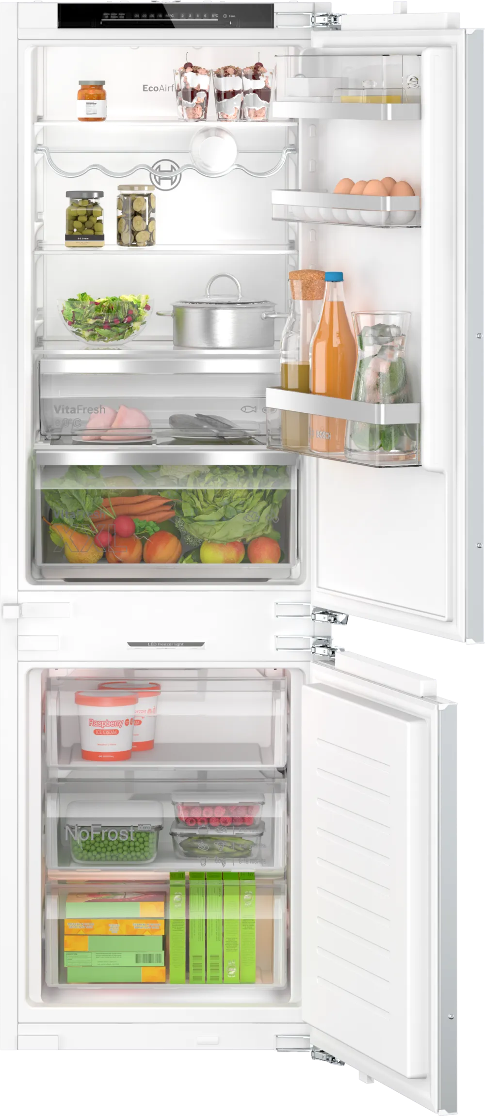 BOSCH KIN86ADD0 Series 6 Built-in Refrigerator with Bottom Freezer 177.2 x 55.8 cm