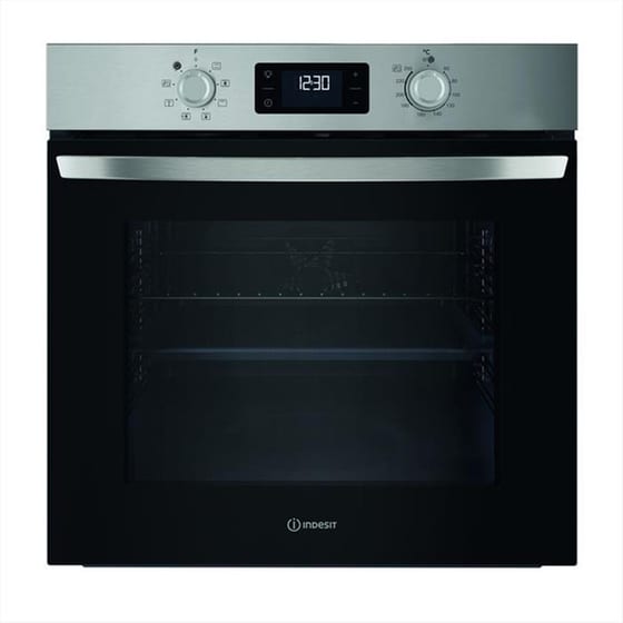 INDESIT IO 255HS X 70 Lt Inox Εντοιχιζόμενος Φούρνος Άνω Πάγκου