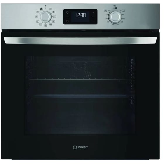 INDESIT IO 258HS X 71 Lt Inox Εντοιχιζόμενος Φούρνος Άνω Πάγκου