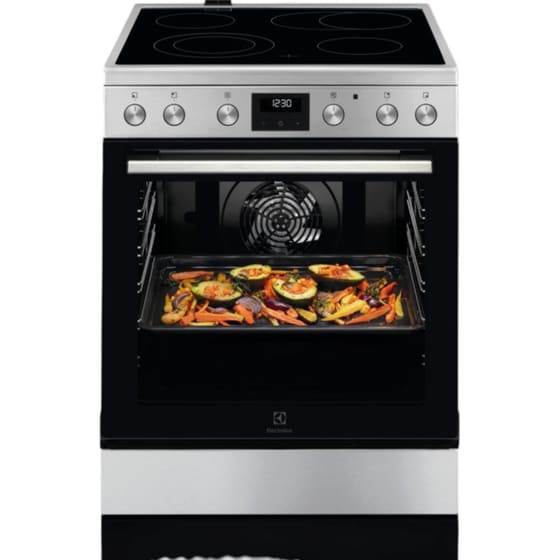 ELECTROLUX LKR64024MX 73 Lt Inox Ηλεκτρική Κουζίνα Κεραμική