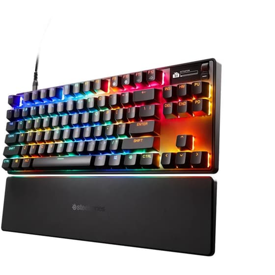Steelseries Apex Pro Gen3 Gaming Μηχανικό Ενσύρματο Tenkeyless USB Πληκτρολόγιο RGB Μαύρο (US)