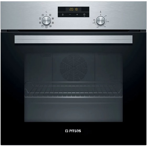 PITSOS PH10M40X2 66 Lt Inox Εντοιχιζόμενος Φούρνος Άνω Πάγκου