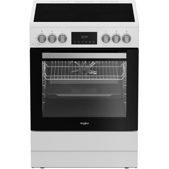 WHIRLPOOL W6V8LCSW 72 Lt Λευκό Ηλεκτρική Κουζίνα Κεραμική