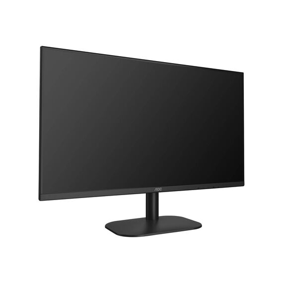 AOC 23.8” HOME OFFICE WITH SPEAKERS VA, WLED, FHD 1920 X 1080 20M:1 4MS 75HZ TILT VGA, DVI, HDMI WALL MOUNT BLACK