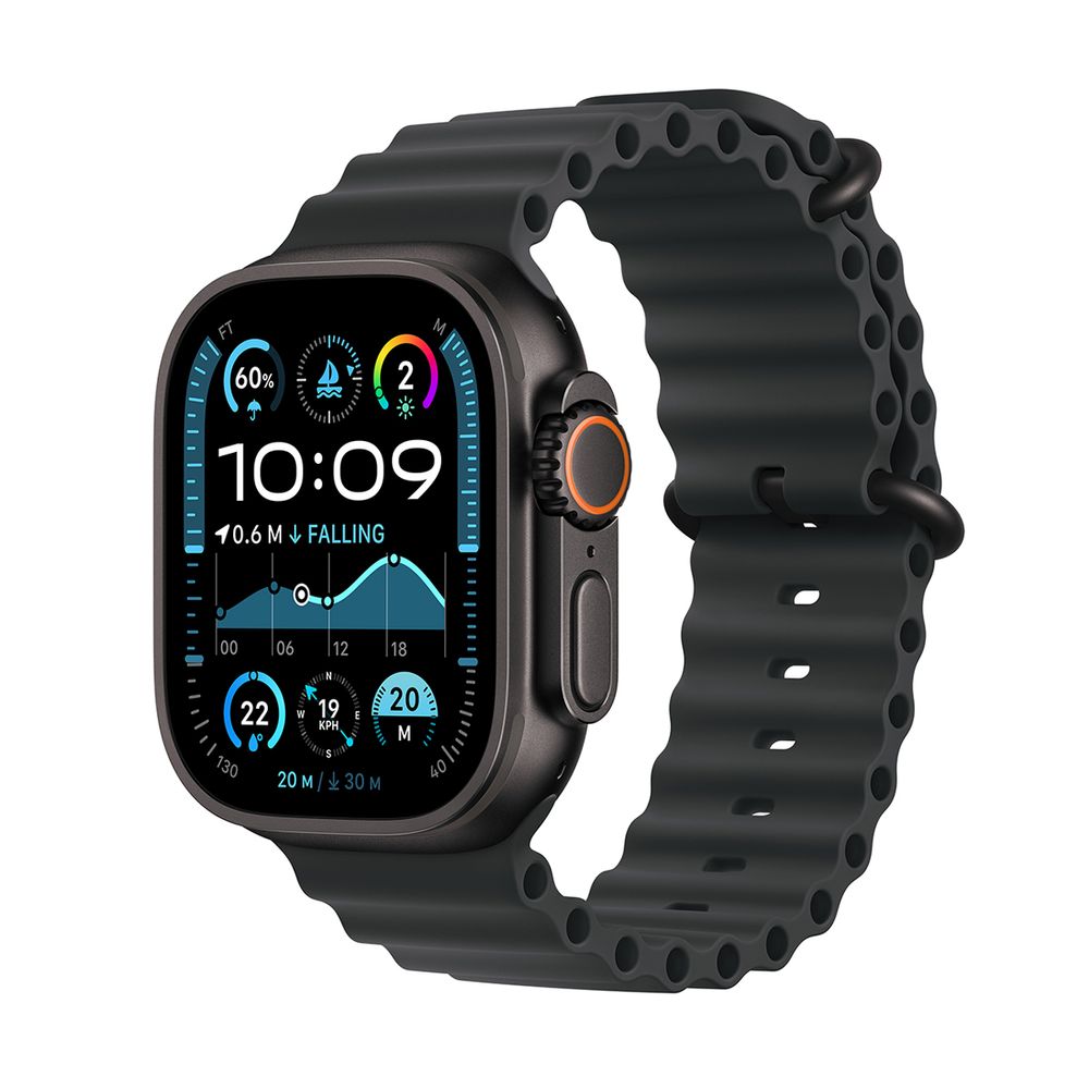 Apple Watch Ultra 2 GPS + Cellular 49mm Black Titanium Case with Black Ocean Band