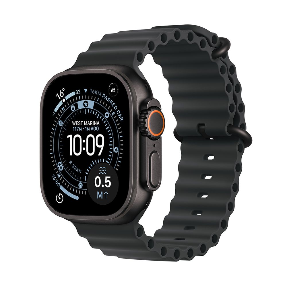 Apple Watch Ultra 3 GPS + Cellular 49mm Black Titanium Case με Black Ocean Band