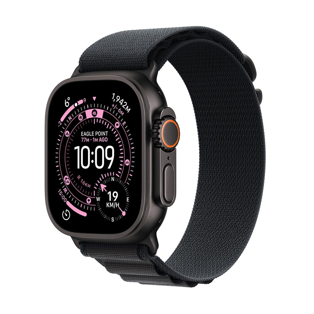 Apple Watch Ultra 3 GPS + Cellular 49mm Black Titanium Case με Black Alpine Loop - Small