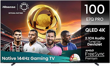Hisense 100E7Q PRO 100'' 4K Smart QLED 120hz TV