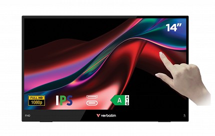 Verbatim Monitor Portable Touch 14" Full-HD USB-C LIGHT Series