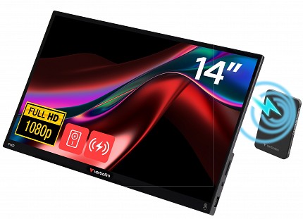 Verbatim Monitor Portable Touch 14'' Full-HD Powered by Wireless PowerBank