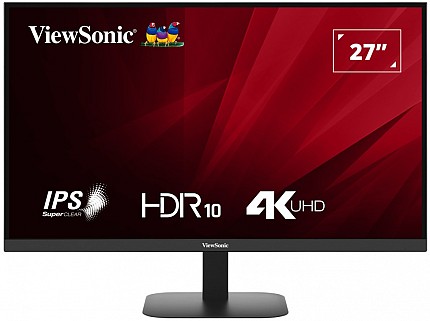 Viewsonic Monitor VA 27'' 4K UHD IPS HDR10 with Dual HDMI & DisplayPort VA2708-4K-HD