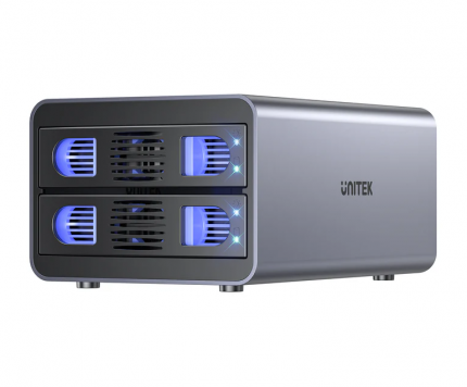 Unitek USB-C 2-Bay External SATA HDD Enclosure with RAID S1308C