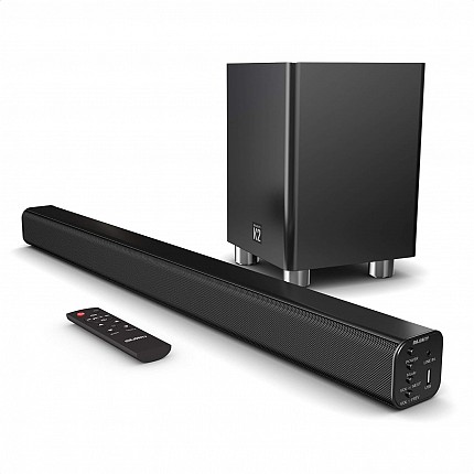 Majority K2 Soundbar 150W BT/USB/Optical/HDMI/Wls-Sub Black (UK)