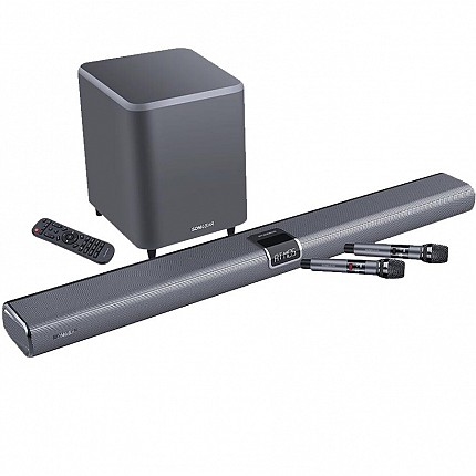 SonicGear STUDIOBAR 3000 Dolby Atmos 700W 5.1.2 Soundbar Incl 2xUHF Wireless Microphones 3xHDMI,BT,USB