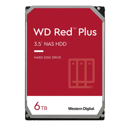 Western Digital HDD 3.5'' RED PLUS NAS 6TB WD60EFPX