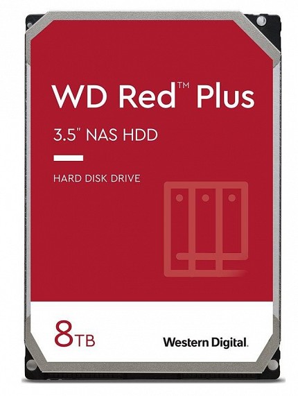 Western Digital HDD 3.5'' RED PLUS NAS 8TB WD80EFPX