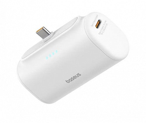 Baseus Powerbank 20W 5000mAh Plug-In USB-C 20W White