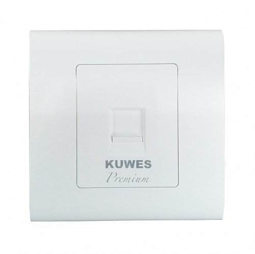 Kuwes Outlet Single Premium Faceplate UK 86x86mm