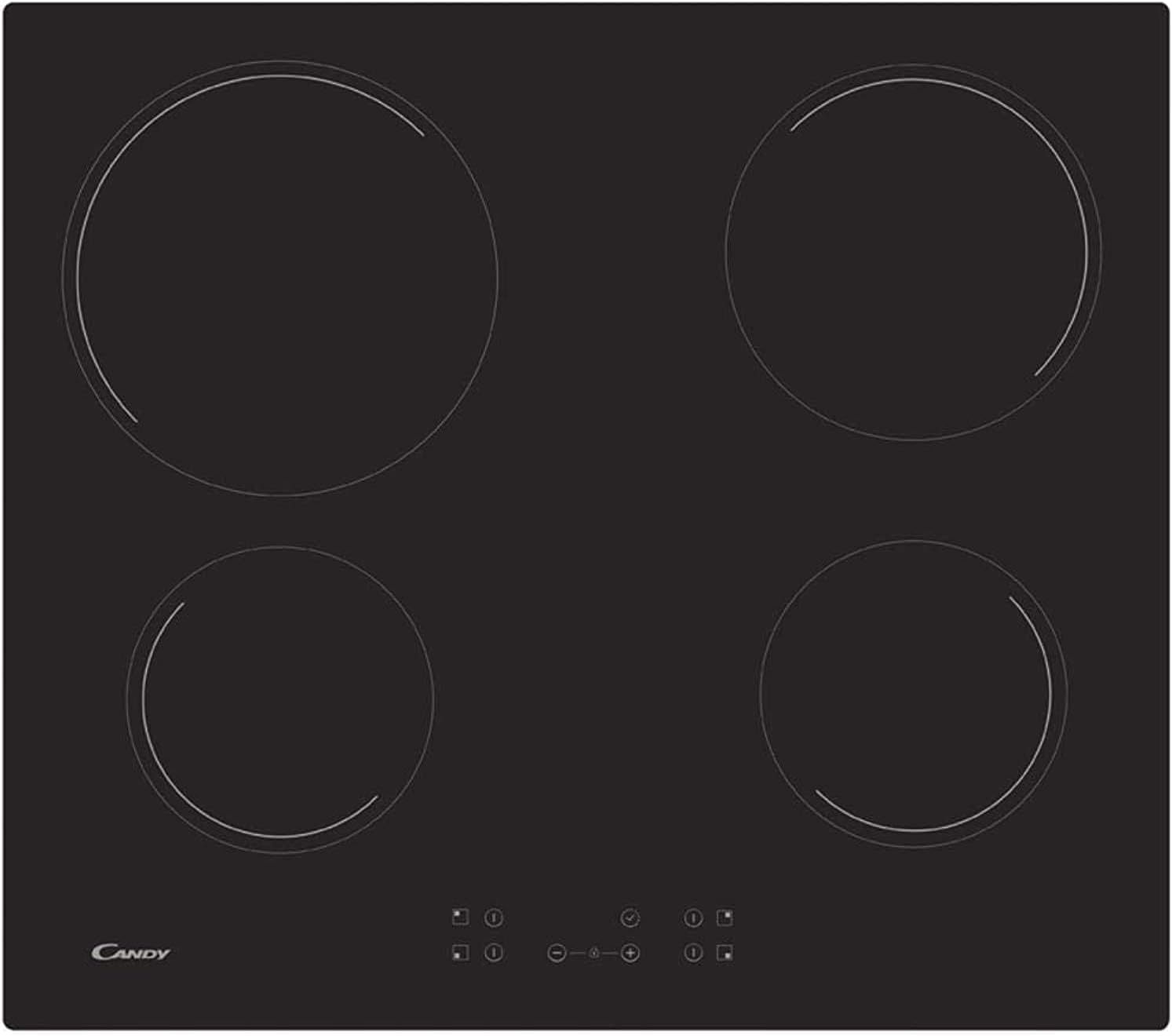 CANDY CC64CH Electric Hobs Vetroceramic 4 Zones Black