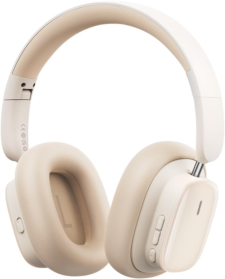 Baseus ANC Bowie H1i Wireless Headphones Over Ear White