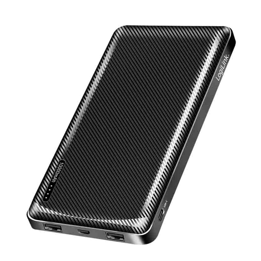 LOGILINK PA0316 POWERBANK 10000mAh WITH FAST CHARGING BLACK,