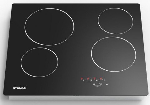 HYUNDAI HOB ELECTRIC, 60CM CERAMIC BUILT IN, BLACK