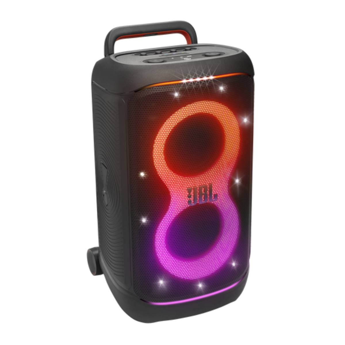 JBL Partybox 520 Portable BT Party Speaker IPX4 Lightshow Wheels Black