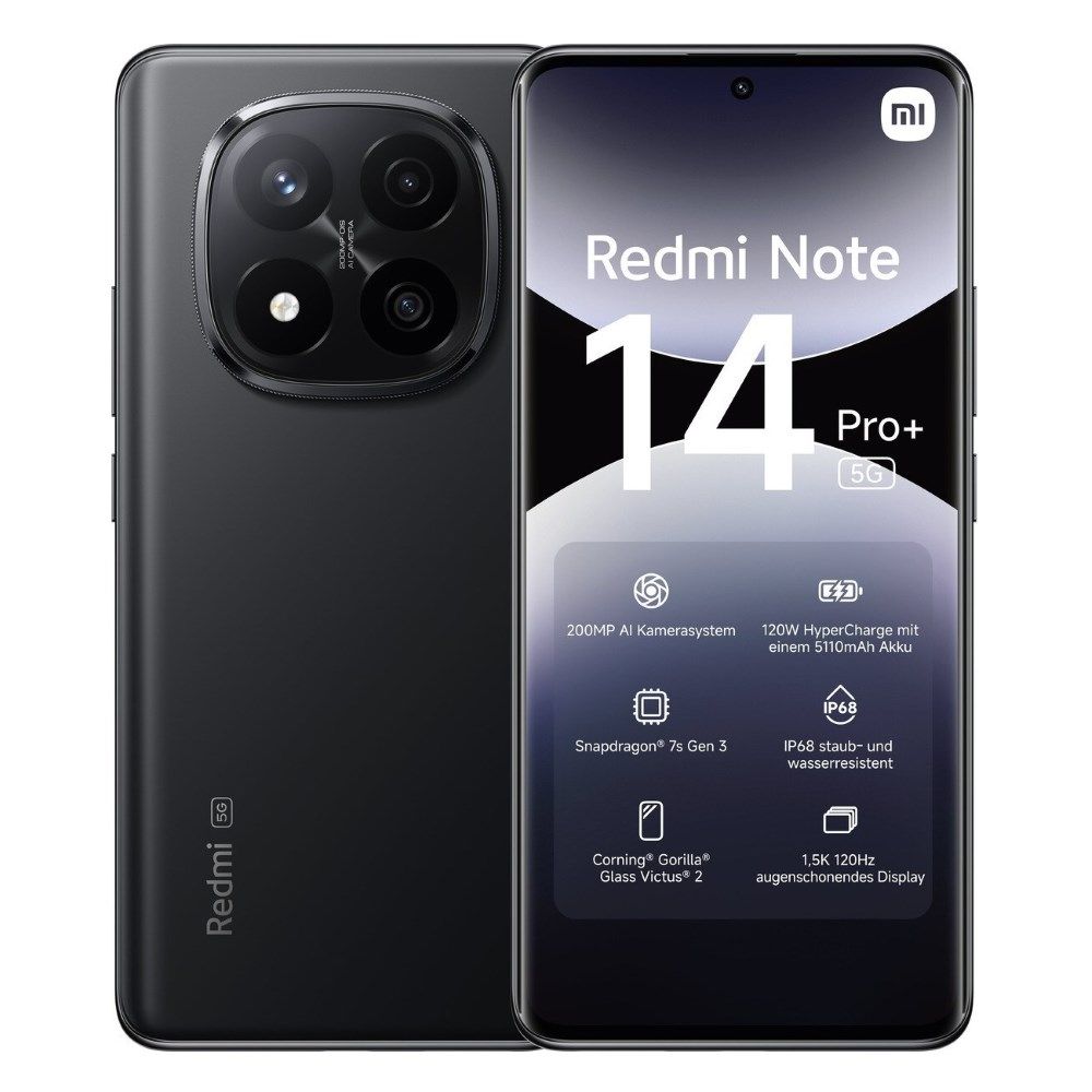 XIAOMI REDMI NOTE 14 PRO+ 5G 512GB 12GB MIDNIGHT BLACK