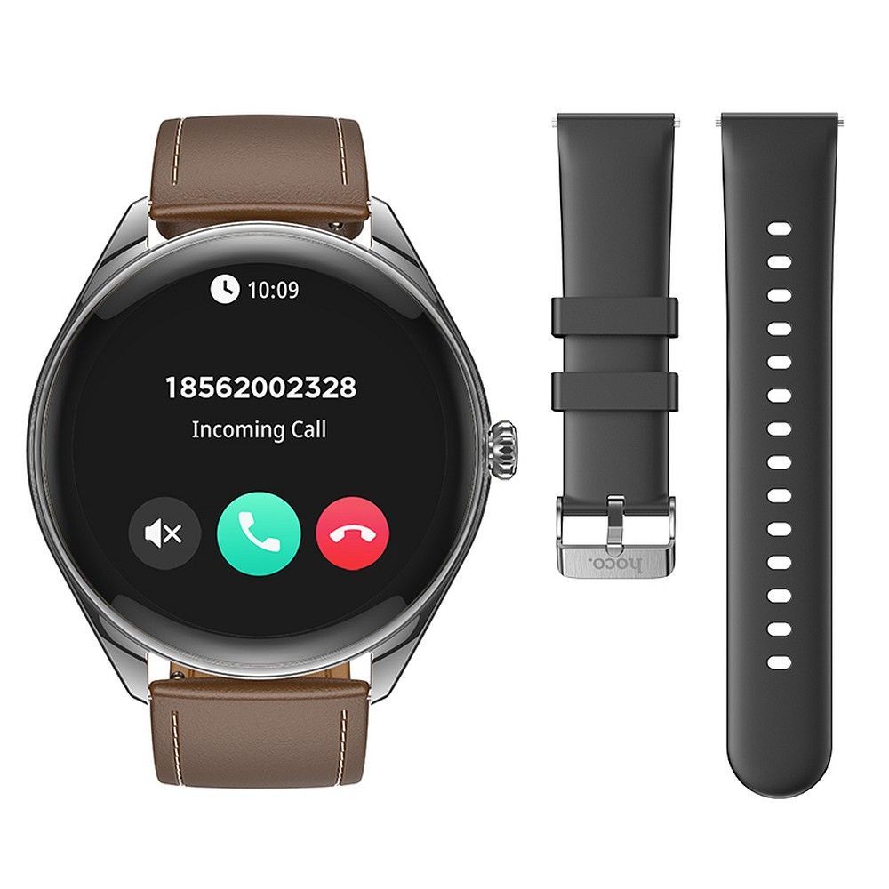 HOCO ULTRA THIN SMARTWATCH BLUETOOTH CALL Y22 BLACK