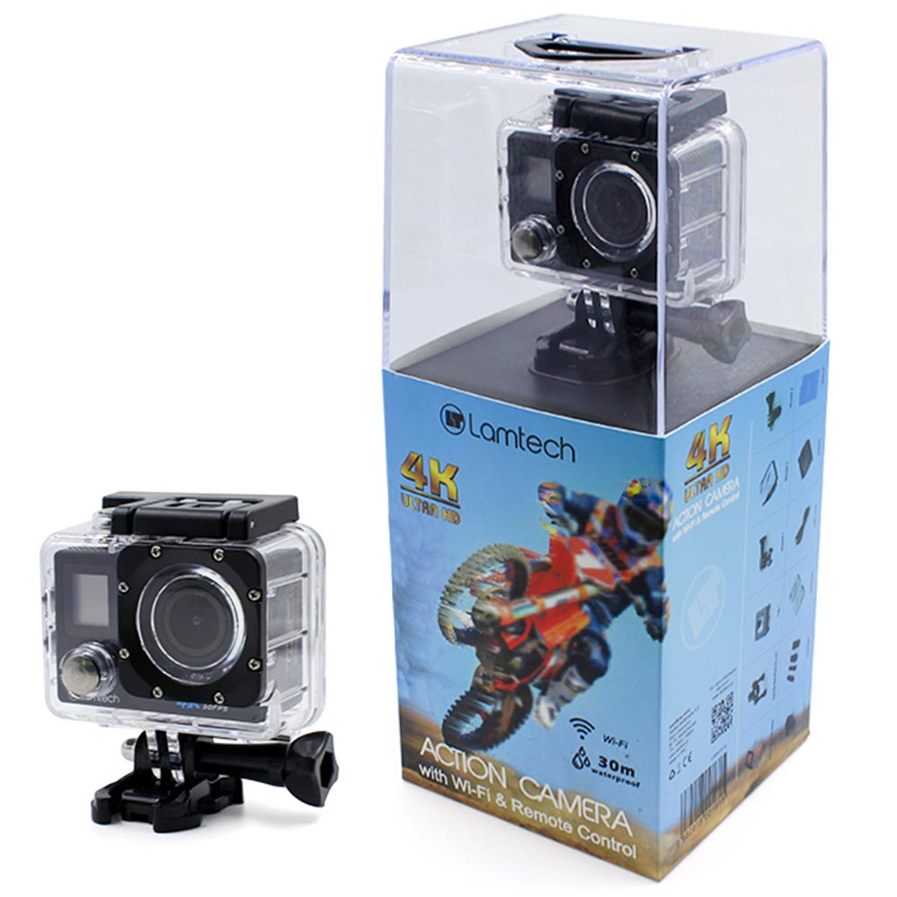 Action camera LAMTECH 4K Ultra HD Duo LAM021615 black