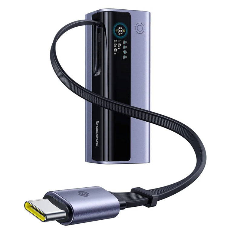 Baseus EnerGeek GR11 Powerbank 100W 10000mAh  with Retractable Cable Grey