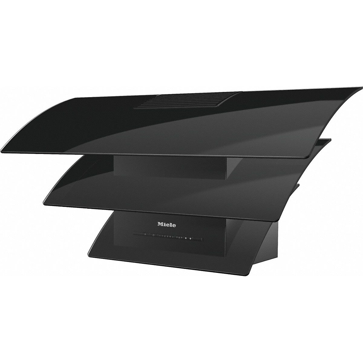 Miele DA 7198 W Triple Black Wall Mount Cooker Hood, 90cm