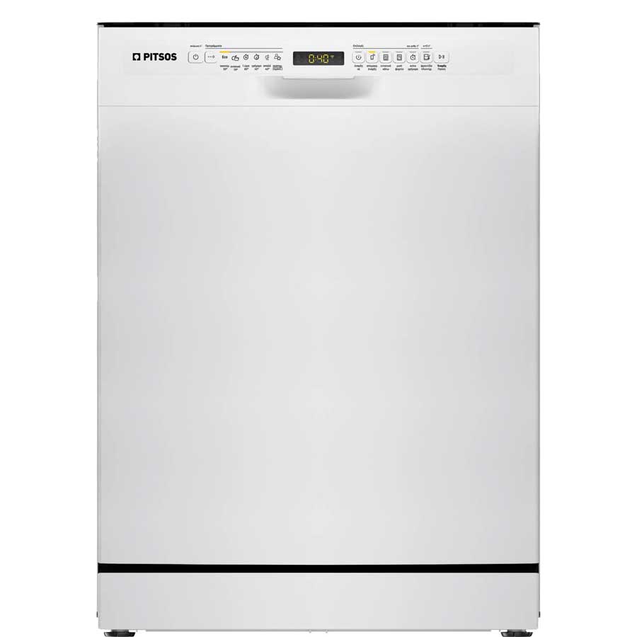 Pitsos DSF60W01 Free Standing Dishwasher, 60cm width