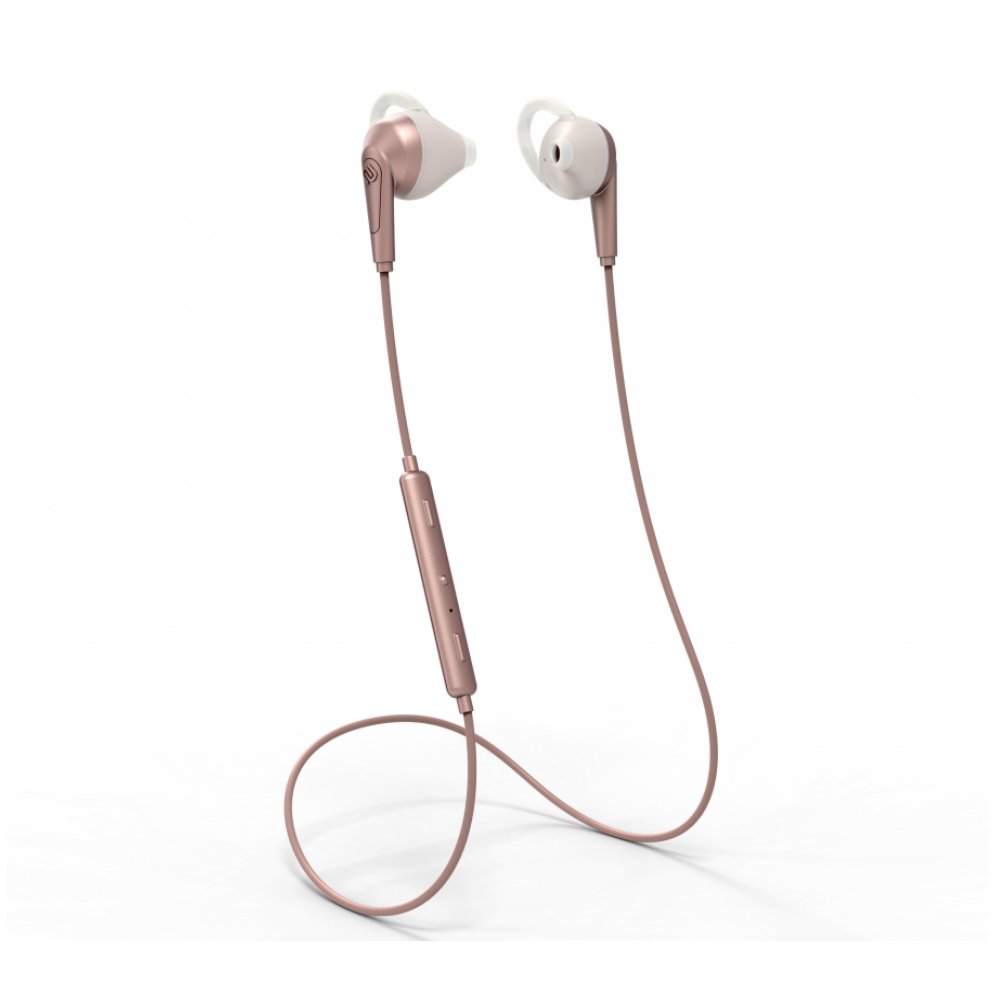 Bluetooth Earphones - Neckband with microphone URBANISTA Chicago Rose Gold pink