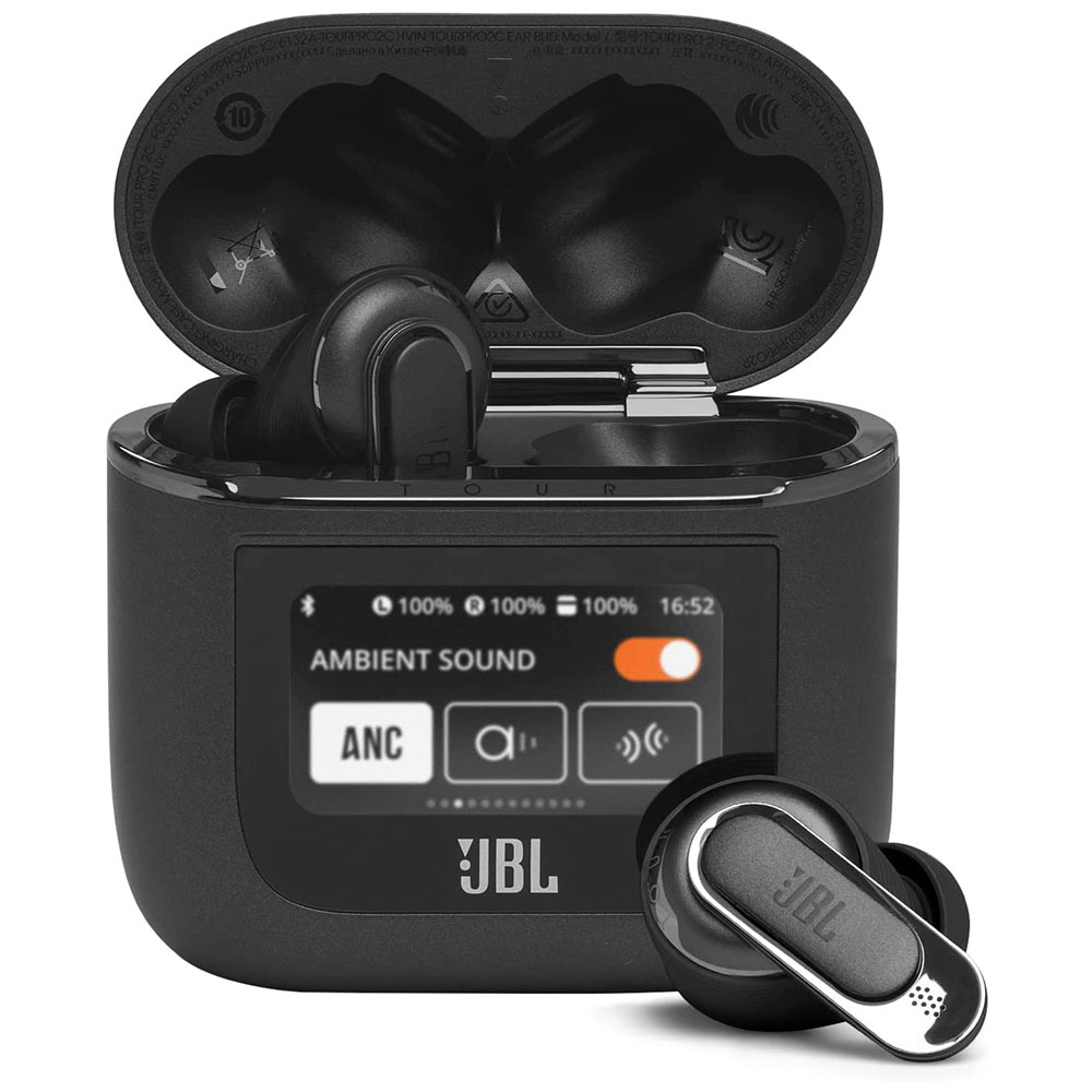 Bluetooth Earbuds JBL Tour Pro 2 True Wireless JBLTOURPRO2BLK black