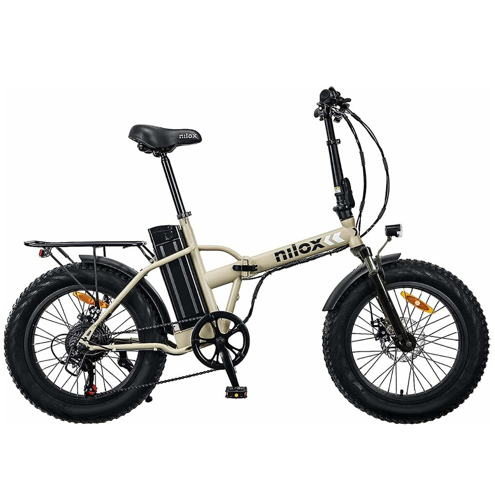 Electric Bicycle 20" NILOX Urban eBike X8 SE 30NXEB20V002V4 biege