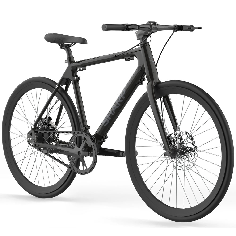 Electric Bicycle 21" SHARP E-Bike BK-RS08E-B black