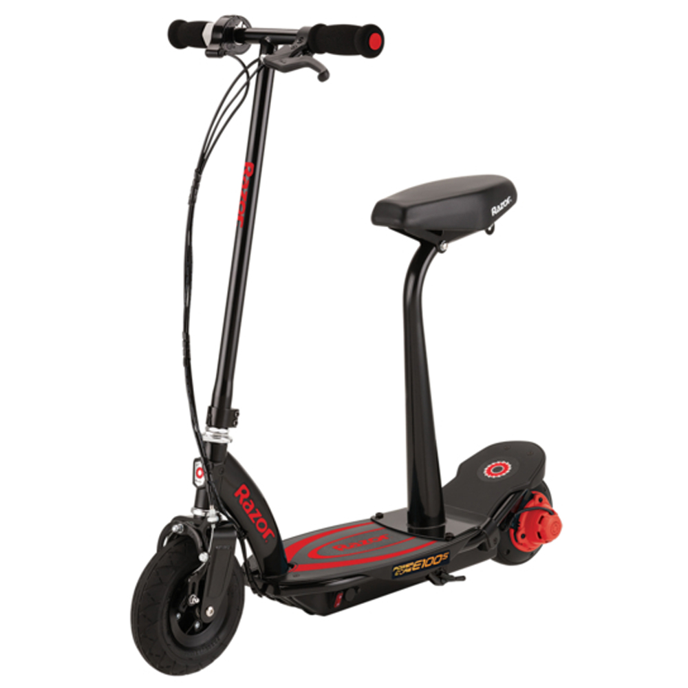 Electric Scooter with seat RAZOR Power Core E100S 13173855 red/black
