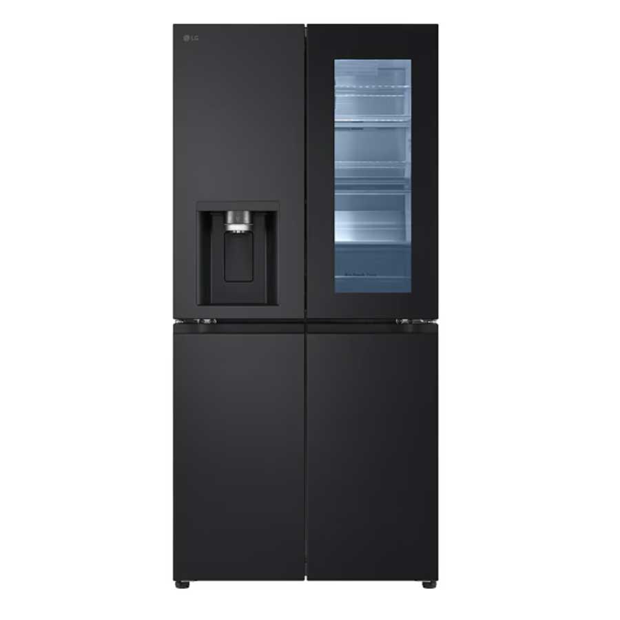 LG GMG860EPBE Free Standing Side by Side Insta View Fridge Freezer, 83.5cm wide